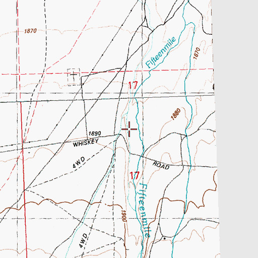Topographic Map of Steves Creek, UT