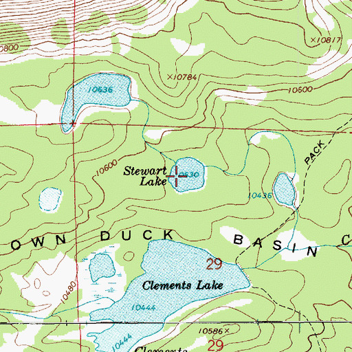 Topographic Map of Stewart Lake, UT