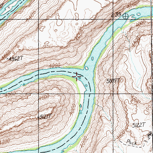 Topographic Map of Stillwater Canyon, UT