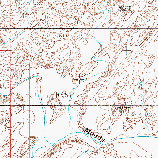 Topographic Map of Stinking Spring Creek, UT