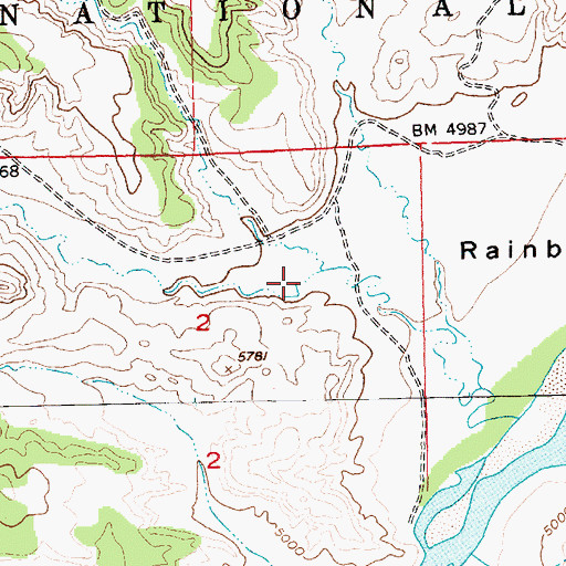 Topographic Map of Stone Bridge Draw, UT