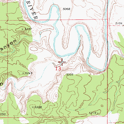 Topographic Map of Stove Gulch, UT