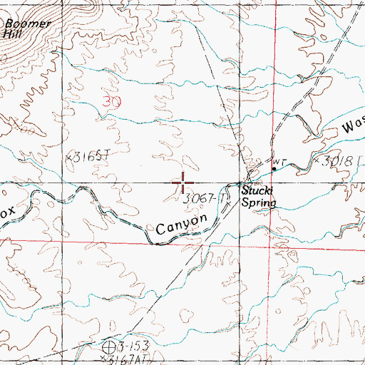 Topographic Map of Stucki Spring, UT