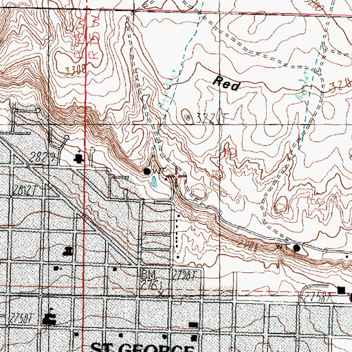 Topographic Map of Sugarloaf, UT