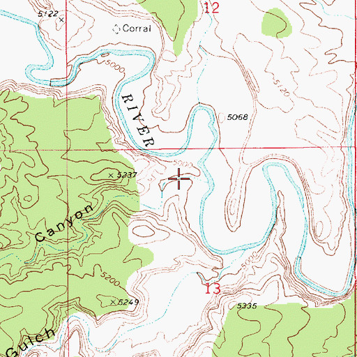 Topographic Map of Sulphur Canyon, UT