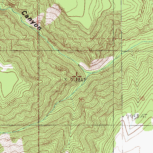 Topographic Map of Summerhouse Canyon, UT