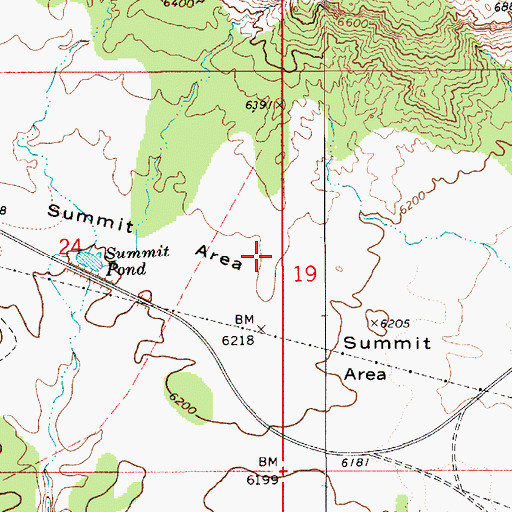 Topographic Map of Summit Area, UT