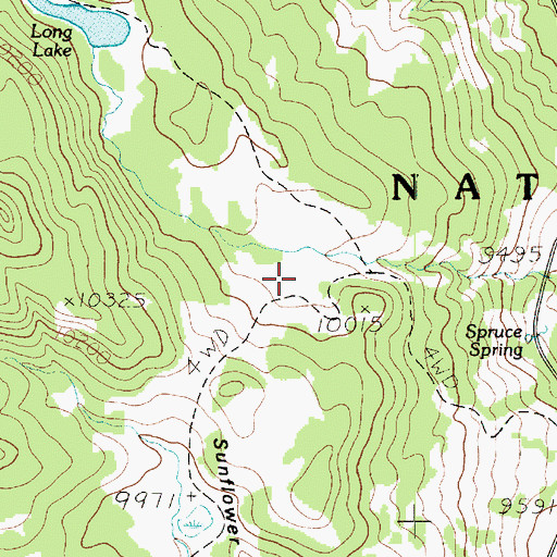 Topographic Map of Sunflower Flat, UT