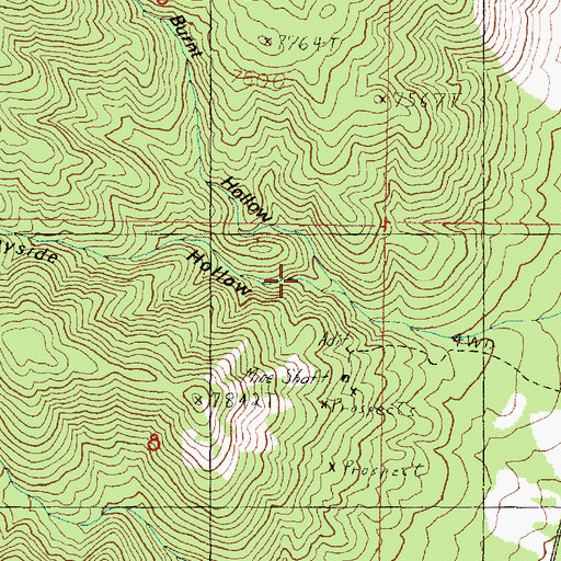 Topographic Map of Sunnyside Hollow, UT