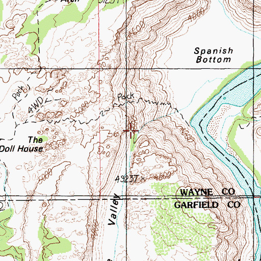 Topographic Map of Suprise Valley, UT