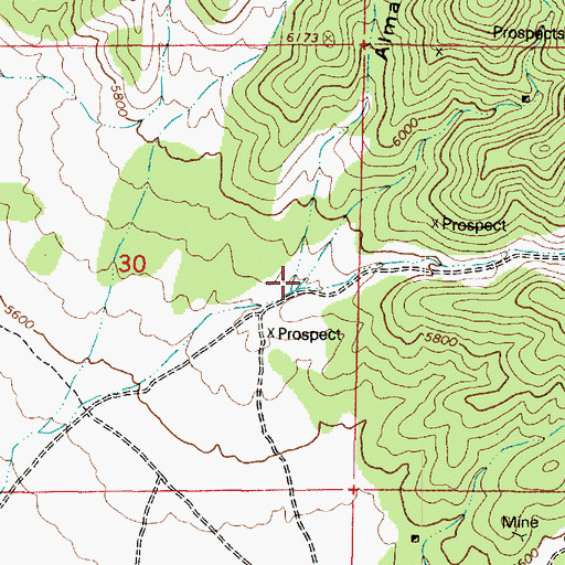 Topographic Map of Sunshine Canyon, UT