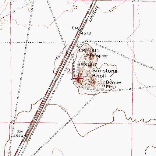 Topographic Map of Sunstone Knoll, UT