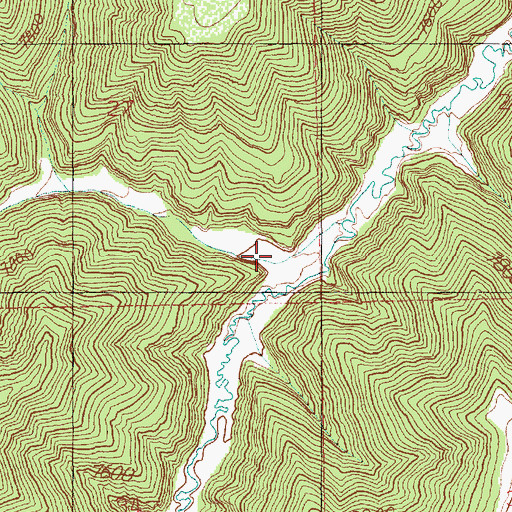 Topographic Map of Supply Canyon, UT