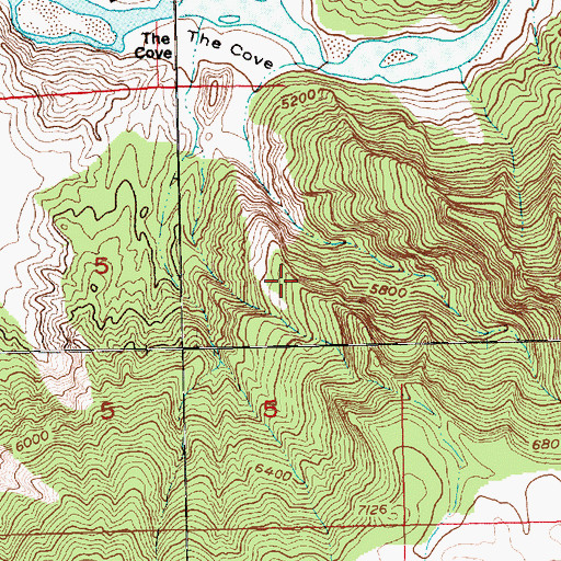 Topographic Map of Susie Ridge, UT