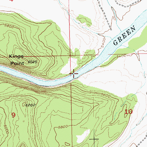 Topographic Map of Swallow Canyon, UT