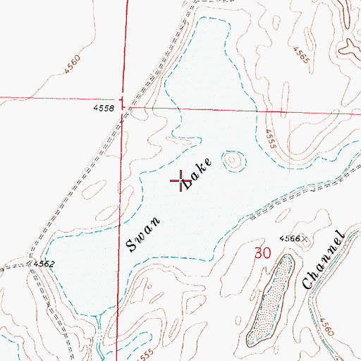 Topographic Map of Swan Lake, UT