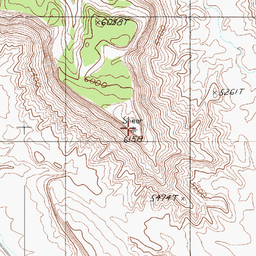 Topographic Map of Swap Mesa, UT