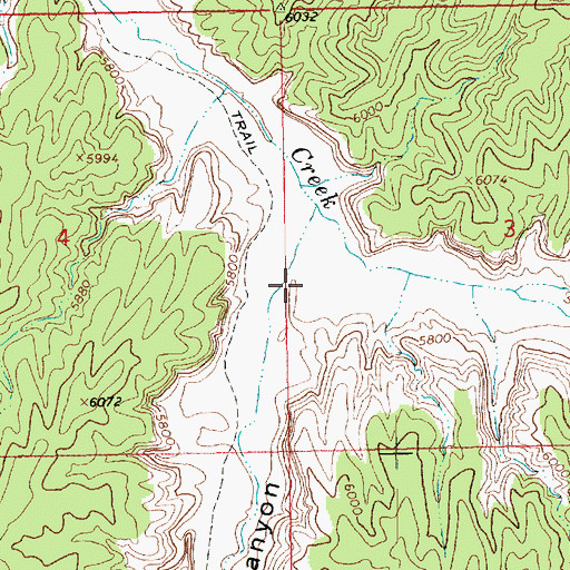 Topographic Map of Sweet Water Canyon, UT
