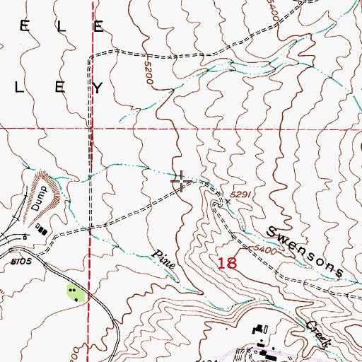Topographic Map of Swensons Canyon, UT