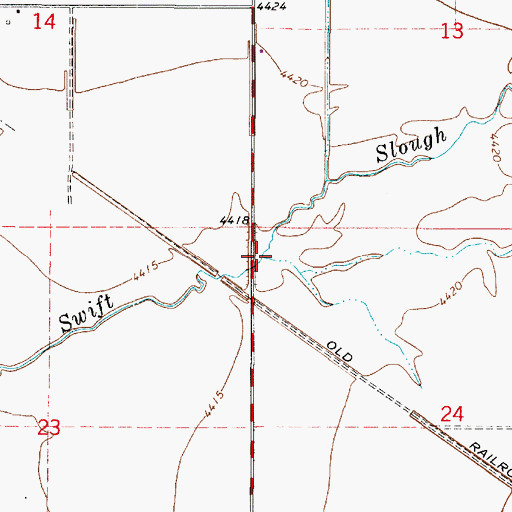 Topographic Map of Swift Slough, UT