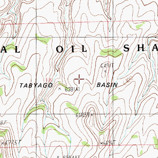 Topographic Map of Tabyago Basin, UT