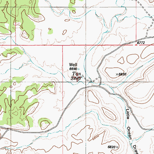 Topographic Map of Tan Seep, UT