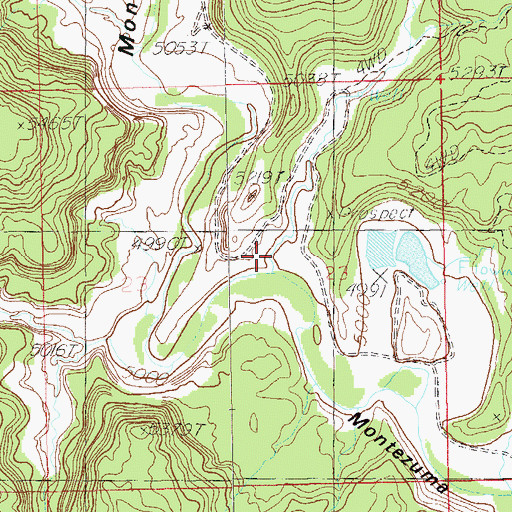 Topographic Map of Tank Canyon, UT