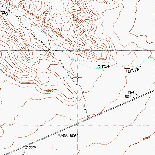 Topographic Map of Tank Canyon, UT