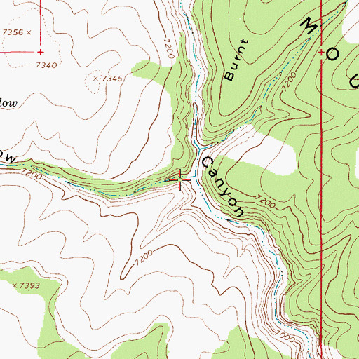 Topographic Map of Tank Hollow, UT