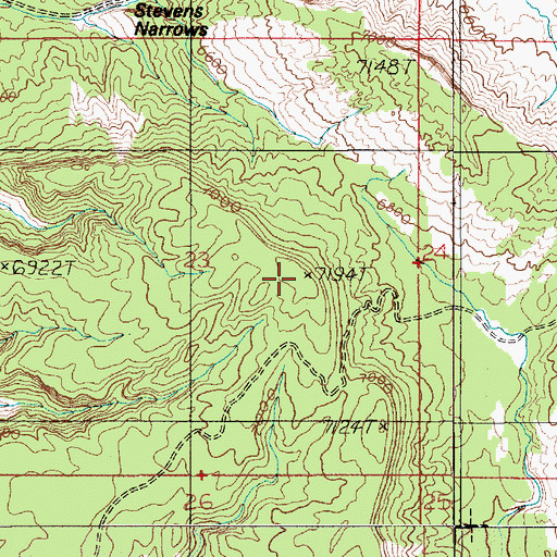 Topographic Map of Tarantula Mesa, UT