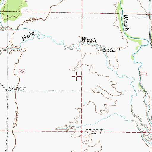 Topographic Map of Telegraph Flat, UT