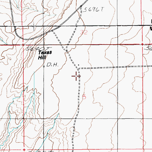 Topographic Map of Texas Well, UT