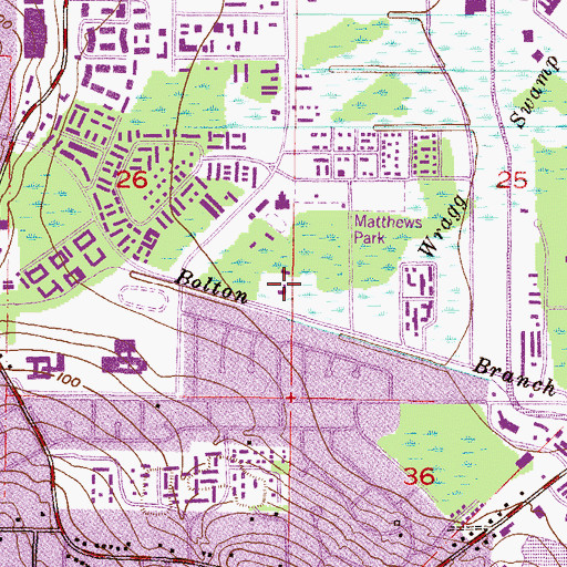 Topographic Map of First Assembly of God Church, AL