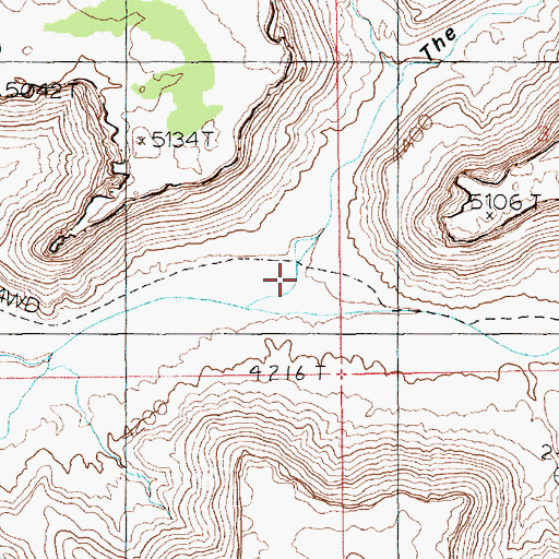 Topographic Map of The Big Draw, UT