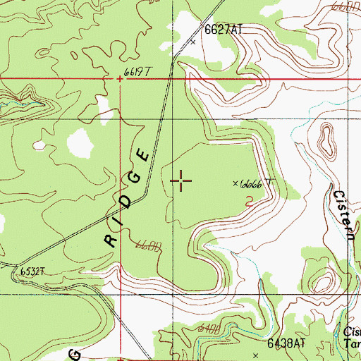 Topographic Map of The Big Ridge, UT