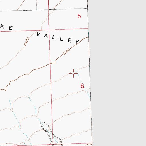 Topographic Map of The Cove, UT