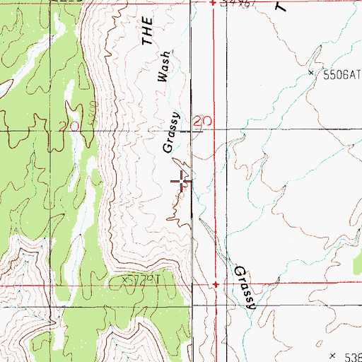 Topographic Map of The Cove, UT