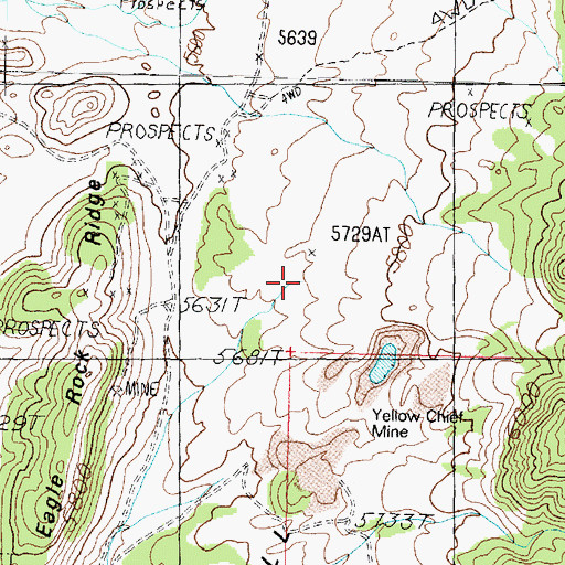 Topographic Map of The Dell, UT