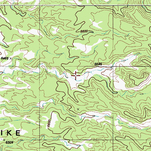 Topographic Map of The Dike, UT