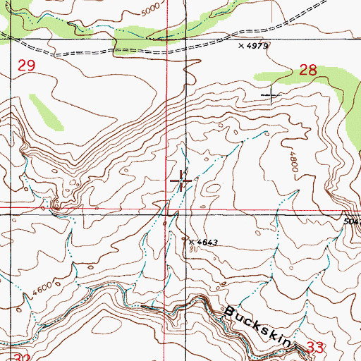 Topographic Map of The Dive, UT