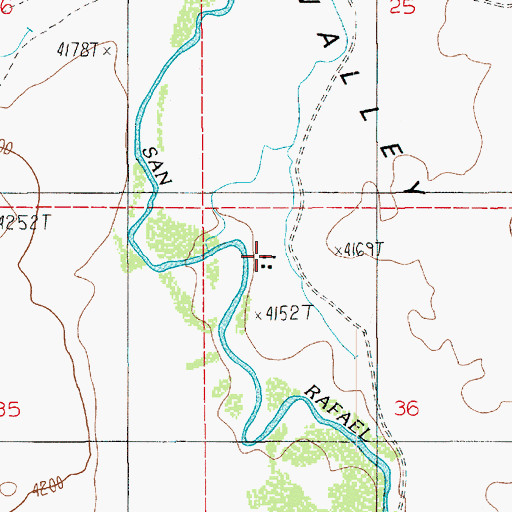 Topographic Map of The Frenchmans, UT