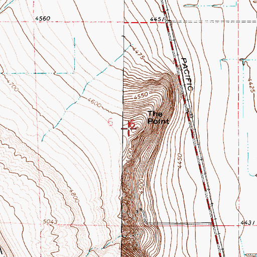 Topographic Map of The Point, UT