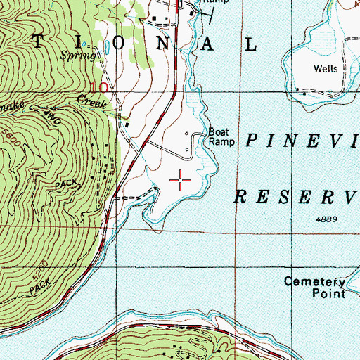 Topographic Map of The Point Picnic Area, UT