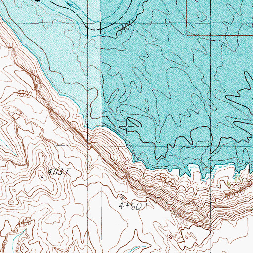 Topographic Map of The Rincon, UT