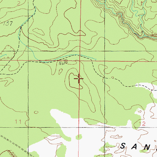 Topographic Map of The Sand Hills, UT
