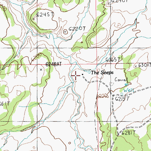 Topographic Map of The Seeps, UT