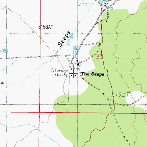 Topographic Map of The Seeps, UT