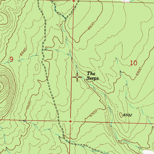 Topographic Map of The Seeps, UT