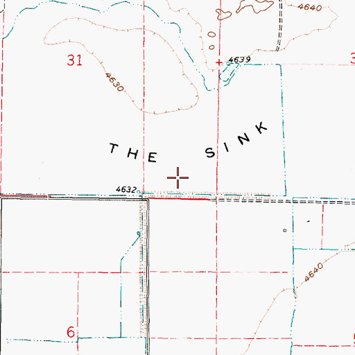 Topographic Map of The Sink, UT