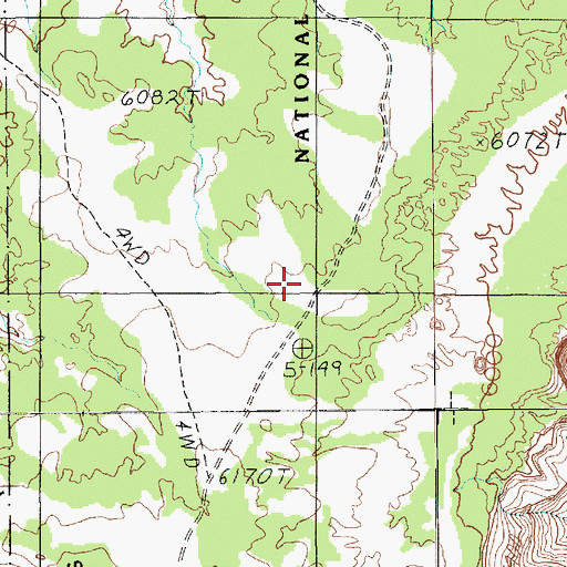 Topographic Map of The Spur, UT